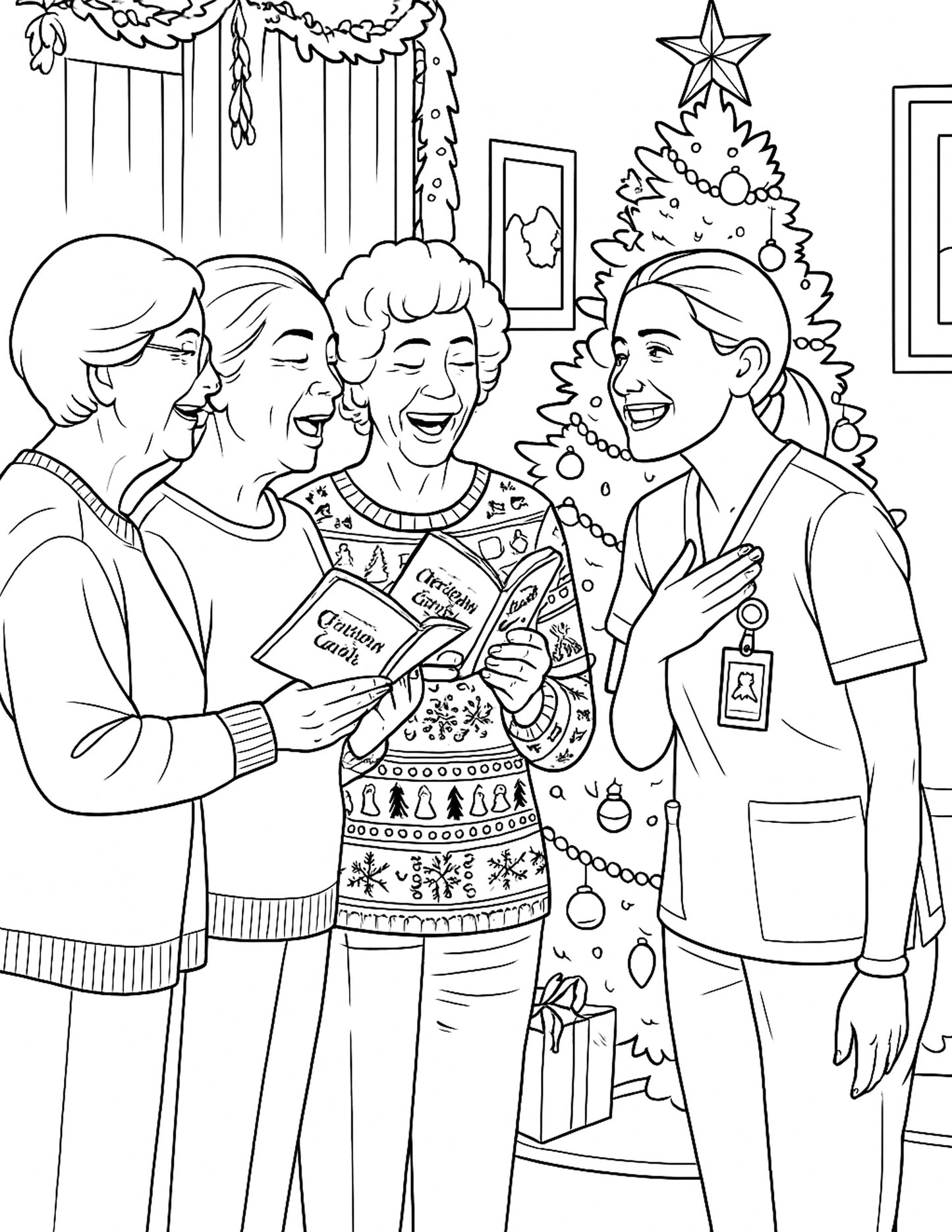 Christmas Coloring Collection for Senior Living