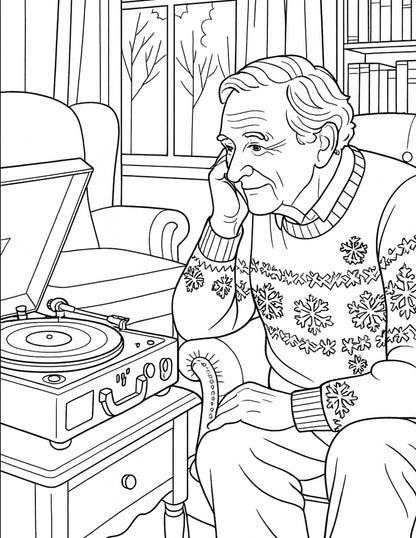 Christmas Coloring Collection for Senior Living